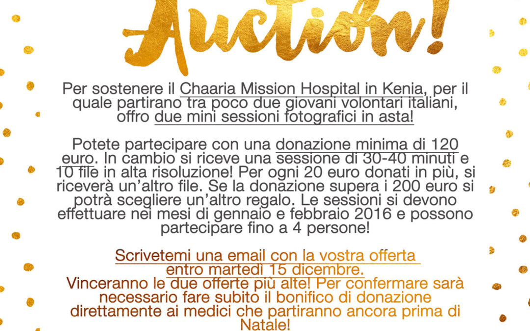 Charity auction – servizio fotografico per beneficienza da elena k studio